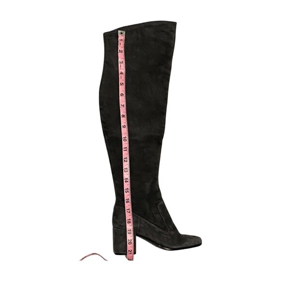 Vince grey suede, Knee high boots, Dark gray, Size 6M - Picture 6 of 10